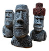 Kit 3 Moais Miniatura Resina Enfeite Terrário Mini Jardim 2