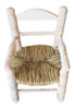 Silla Infantil Sillita Niños Madera Y Junco Con Apoya Brazos 1