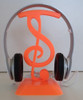 Soporte De Pie Auriculares Clave De Sol Con Base 7