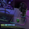 Soporte Para Auriculares Con Luz Rgb Giratoria 4