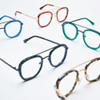 Visoone Gafas De Computadora Redondas De Metal Retro Con Blo 1