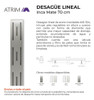 Rejilla Lineal Ducha Baño Desague 70cm Atrim Acero Mate 2en1 4 Rejilla Lineal Ducha Baño Desague 70cm Atrim Acero Mate 2en1 4