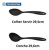 Jogo Espátula Concha Colher Espumadeira Nylon 4pç Tramontina 3