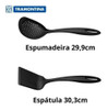 Jogo Espátula Concha Colher Espumadeira Nylon 4pç Tramontina 4
