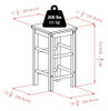 Winsome Space Saver Con 2 Taburetes Cuadrados 6
