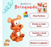 Tigre De Brinquedo Mordedor Para Bebês Infantil Borracha 2