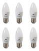 Pack 6 Lamparas Led Vela 6w (60watts) E27 Rosca Común Chiaro 7