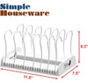 Simple Houseware Organizador De Sartén Ajustable 6