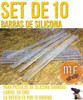 Set De 10 Barras De Silicona Gruesa 30 Cm Para Pistola Mfsh 4