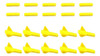 Lotes 10 57mm Amarelo Grelhado Protetor De Pneu Trocador De 1