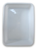 X6 Batea Bandeja Blanca Plástico Mediano Rectangular Granja 3