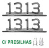 Emblema Caminhão Mb 1313 Cromado Ferro Zamak C/ Presilha Par 0