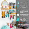 Panel Organizador Börd Madera Small Con Accesorios 25x60 7 Panel Organizador Börd Madera Small Con Accesorios 25x60 7