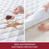 Mellanni Waterproof Mattress Pad Queen Size - Soft & Breatha 1