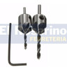 Kit Fresa Avellanador 3 Y 5 Mm Con Mecha Madera Ruhlmann 1