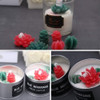 * 6 Moldes De Resina De Flor De Cacto Com Molde De Silicone 3