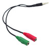 Cable Play 4 Adaptador Doble Plug 3.5 Hembra Audio Microfono 6