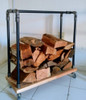 Leñero Industrial Con Ruedas Interior. No Envío Gratis 1