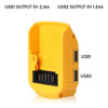 Carregador De Adaptador Usb Para Bateria De-walt 20v, Carga 4