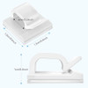 50pcs Clips De Cable Mejorados Con Cintas Adhesivas Fuertes, 2