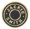 Jackie Smith Pin Boton Jackie Negro Nuevo Sellado Original 1