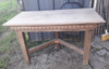 A.c Oferta Antigua Y Gran Mesa De Arrime En Roble Macizo 1