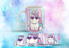 15 Plantillas Sublimación Tazas  Unicornios 4