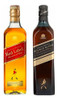 Combo Whisky Johnnie Walker Red + Double Black Label X2 U 0