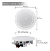 Pyle Pair 8 Bluetooth Flush Mount Inwall Inceiling 2way Univ 2