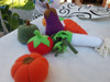 Set Comiditas De Tela Montessori. 6 Verduritas- Mis Juguetes 1