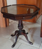 Mesa Octogonal De Madera, De Estilo Con Marqueteria 0