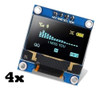 4x Modulo Display Oled 0.96 I2c Ssd1306 Lcd Arduino Pic 0