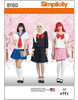 Simplicidad 8160 Anime Cosita De La Escuela Cosplay Patrón D 0
