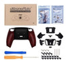 4 Botones Extra Para Control Ps5 Extremerate Rojo Textura 2