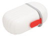 Saboneteira Branca, Tampa De Recipiente Portátil À Prova De 4 Saboneteira Branca, Tampa De Recipiente Portátil À Prova De 4