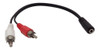Cable De Audio Bidirecional Rca Macho Miniplug Hembra Gtia 1