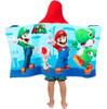 Super Mario Bath/pool/beach Soft Cotton Terry Hooded Towel W 2 Super Mario Bath/pool/beach Soft Cotton Terry Hooded Towel W 2