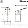 Combo Baño Piazza Domani  Monocomando Lavatorio + Bidet 7