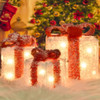 Cajas Decoracion Navideña Nevadas 3 Tamaños Iluminadas 3 Cajas Decoracion Navideña Nevadas 3 Tamaños Iluminadas 3