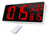 Xinkora Reloj De Pared Digital Grande Con Control Remoto, Re 0