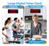 Xinkora Reloj De Pared Digital Grande Con Control Remoto, Re 4