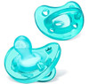 Chupon De Silicona Suave De Chicco Azul 0