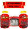 Xarope Vida Mel  Natural C/ Vitamina C = 450g Cada = Kit C/4 3