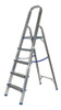 Escalera Aluminio Familiar Simple 150kg 6 Escalones 128cm En 0