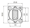 Ficha Conector Vga Hembra Chasis Roxtone Rad15fd 2