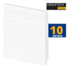 Rodapé Poliestireno 10cm Barra 10 Metros Arquitec Branco Kit 2