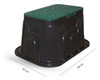 Caja Rectangular Gianni Para Válvula En Pvc 27 X 40 Cm 1
