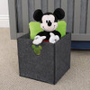Papelera De Fieltro Troquelada De Disney, Gris, Mickey Mouse 2