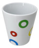 Vaso Porta Cepillo Dientes Porcelana Importado Round 0