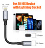 Extensor Para Cable Lightning Avgee 1 Metro Gris 6